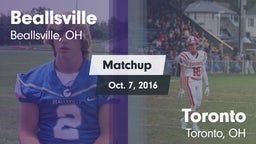 Matchup: Beallsville vs. Toronto 2016