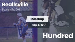 Matchup: Beallsville vs. Hundred 2017