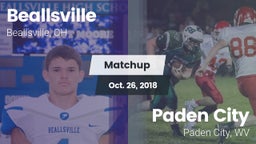Matchup: Beallsville vs. Paden City  2018