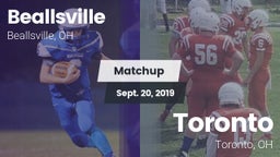 Matchup: Beallsville vs. Toronto 2019
