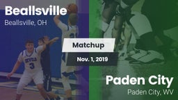 Matchup: Beallsville vs. Paden City  2019