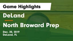 DeLand  vs North Broward Prep  Game Highlights - Dec. 20, 2019