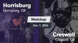 Matchup: Harrisburg vs. Creswell  2016