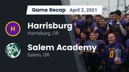 Recap: Harrisburg  vs. Salem Academy  2021