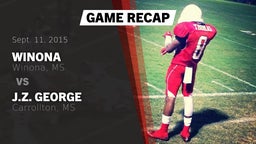 Recap: Winona  vs. J.Z. George  2015