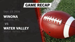 Recap: Winona  vs. Water Valley  2016