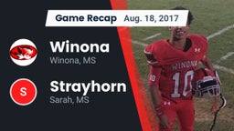 Recap: Winona  vs. Strayhorn  2017