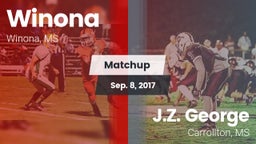 Matchup: Winona vs. J.Z. George  2017