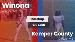 Matchup: Winona vs. Kemper County  2018