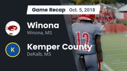 Recap: Winona  vs. Kemper County  2018