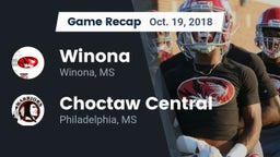 Recap: Winona  vs. Choctaw Central  2018