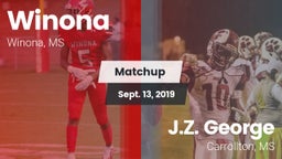 Matchup: Winona vs. J.Z. George  2019