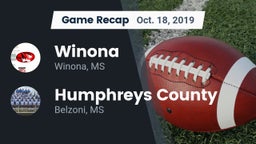 Recap: Winona  vs. Humphreys County  2019
