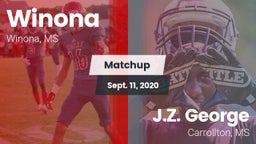 Matchup: Winona vs. J.Z. George  2020