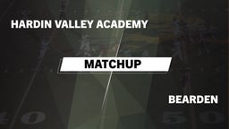 Matchup: Hardin Valley Academ vs. Bearden  2016