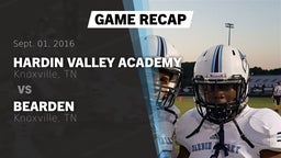 Recap: Hardin Valley Academy  vs. Bearden  2016
