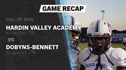 Recap: Hardin Valley Academy  vs. Dobyns-Bennett  2016