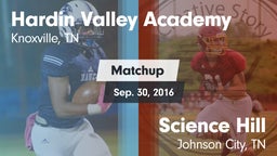 Matchup: Hardin Valley Academ vs. Science Hill  2016
