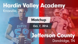 Matchup: Hardin Valley Academ vs. Jefferson County  2016