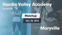 Matchup: Hardin Valley Academ vs. Maryville 2016