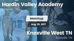 Matchup: Hardin Valley Academ vs. Knoxville West  TN 2017