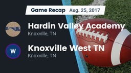Recap: Hardin Valley Academy  vs. Knoxville West  TN 2017