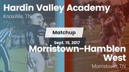 Matchup: Hardin Valley Academ vs. Morristown-Hamblen West  2017