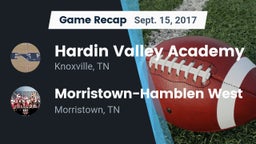 Recap: Hardin Valley Academy  vs. Morristown-Hamblen West  2017