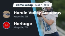 Recap: Hardin Valley Academy  vs. Heritage  2017