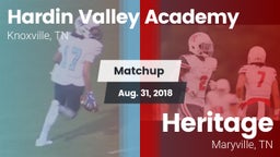 Matchup: Hardin Valley vs. Heritage  2018