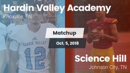 Matchup: Hardin Valley vs. Science Hill  2018