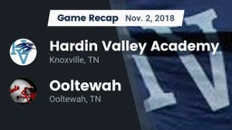 Recap: Hardin Valley Academy vs. Ooltewah  2018