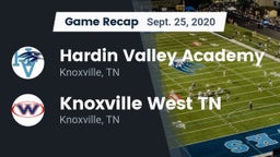 Recap: Hardin Valley Academy vs. Knoxville West  TN 2020