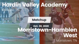 Matchup: Hardin Valley vs. Morristown-Hamblen West  2020