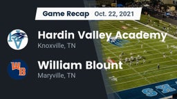 Recap: Hardin Valley Academy vs. William Blount  2021