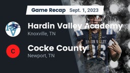 Recap: Hardin Valley Academy vs. Cocke County  2023