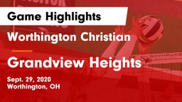 Worthington Christian  vs Grandview Heights  Game Highlights - Sept. 29, 2020