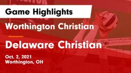 Worthington Christian  vs Delaware Christian Game Highlights - Oct. 2, 2021
