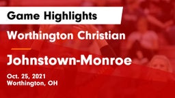 Worthington Christian  vs Johnstown-Monroe  Game Highlights - Oct. 25, 2021