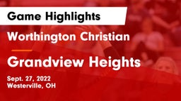 Worthington Christian  vs Grandview Heights  Game Highlights - Sept. 27, 2022