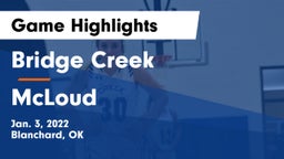 Bridge Creek  vs McLoud  Game Highlights - Jan. 3, 2022