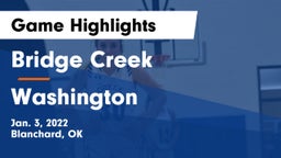 Bridge Creek  vs Washington  Game Highlights - Jan. 3, 2022