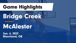 Bridge Creek  vs McAlester  Game Highlights - Jan. 6, 2022