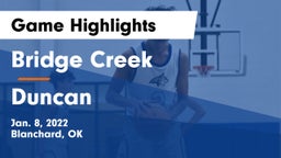 Bridge Creek  vs Duncan  Game Highlights - Jan. 8, 2022