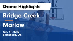 Bridge Creek  vs Marlow  Game Highlights - Jan. 11, 2022