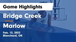 Bridge Creek  vs Marlow  Game Highlights - Feb. 12, 2022