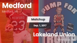 Matchup: Medford vs. Lakeland Union  2017