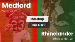 Matchup: Medford vs. Rhinelander  2017