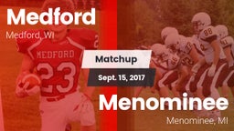 Matchup: Medford vs. Menominee  2017