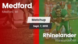 Matchup: Medford vs. Rhinelander  2018